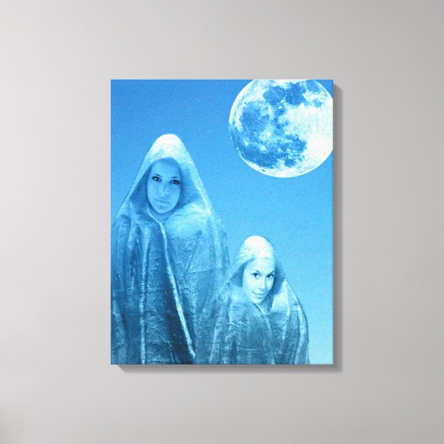 Impressão Em Tela Ascensão de Lua Completa (Frente)