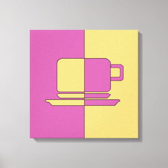 Impressão Em Tela Ashton Lilac e Taça Dourada (Frente)