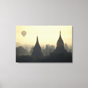 Impressão Em Tela Ásia, Birmânia (Mianmar), Pagan (Bagan) Hot Air