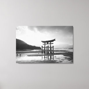 Impressão Em Tela Ásia, Japão, Myajima. Portão Torri