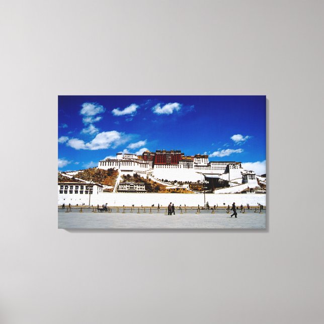 Impressão Em Tela Ásia, Tibete, Lhasa, Palácio de Potala. UNECSO (Frente)