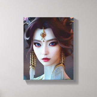 Impressão Em Tela Asian Goddess Ai Generated Art