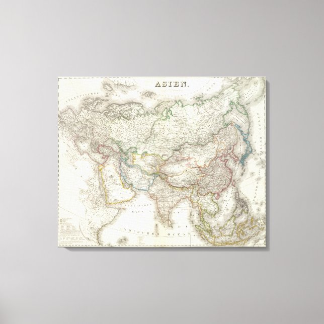 Impressão Em Tela Asiático - Ásia (Frente)