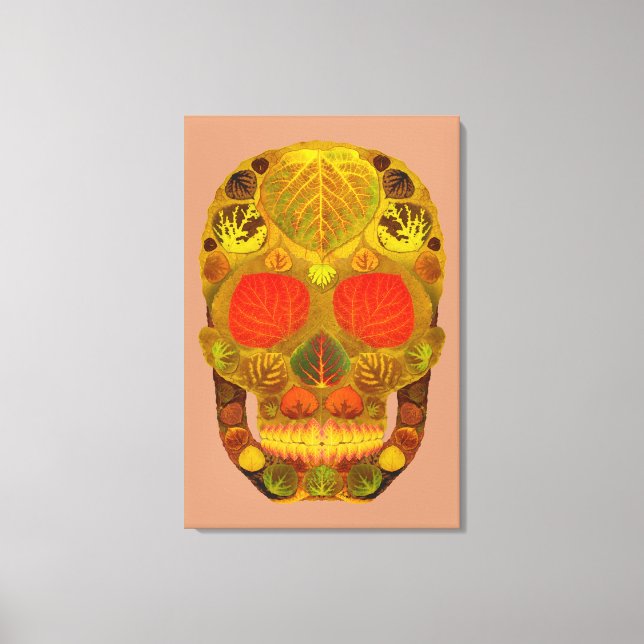 Impressão Em Tela Aspen Folha Crânio 12 (Frente)