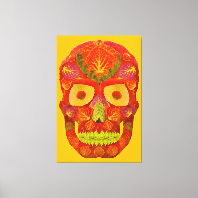 Impressão Em Tela Aspen Folha Crânio 16 (Frente)