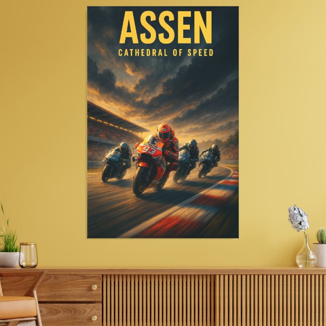 Impressão Em Tela Assen TT Circuit MotoGP Dutch Grand Prix 2024 Cath (Insitu(Sala de estar))