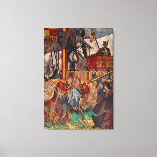 Impressão Em Tela Assinatura da Carta Magna, 1215 (Frente)