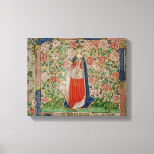 Impressão Em Tela Associado de rainha de Elizabeth Woodville do rei