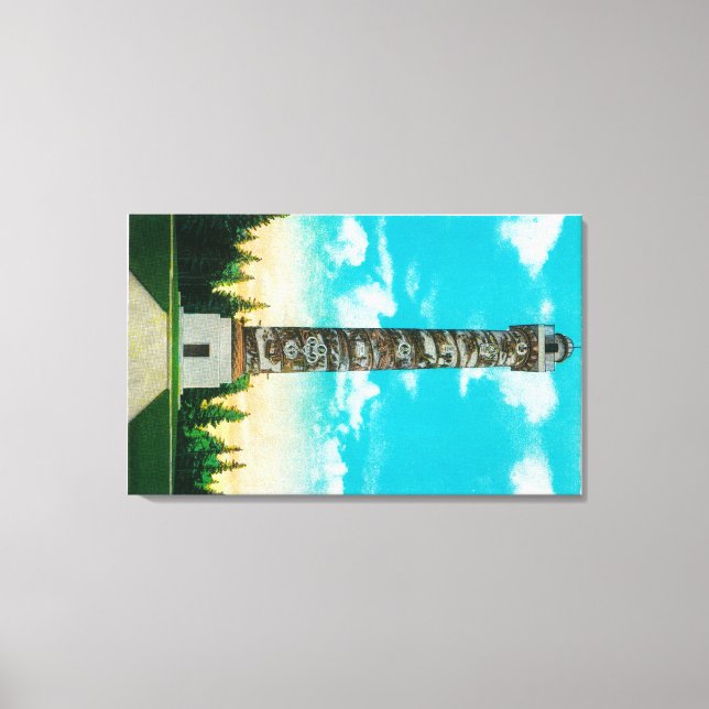 Impressão Em Tela Astoria Pioneer ColumnAstoria, OR (Frente)