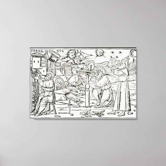 Impressão Em Tela Astrologers Árabes, cópia de uma ilustração de (Frente)