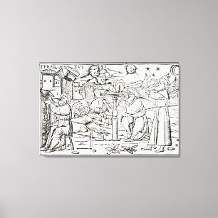 Impressão Em Tela Astrólogo árabes, cópia de uma ilustração de