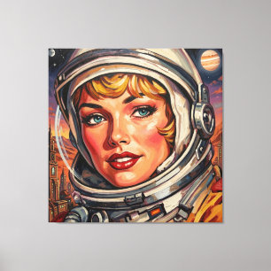 IMPRESSÃO EM TELA ASTRONAUTA ALPHA 2