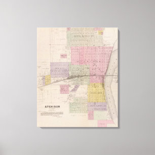 Impressão Em Tela Atchison e vizinhança, Kansas