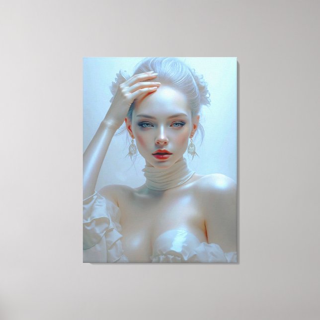 Impressão Em Tela Ätherisch Elegante Schönheit im Pastellglanz (Frente)