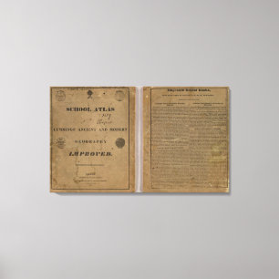 Impressão Em Tela Atlas da escola com geografia moderna