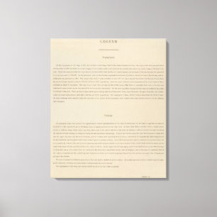 Impressão Em Tela Atlas da legenda à geologia do distrito de Aspen