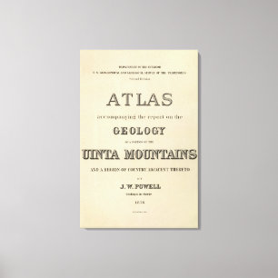 Impressão Em Tela Atlas do frontispício que acompanha o relatório
