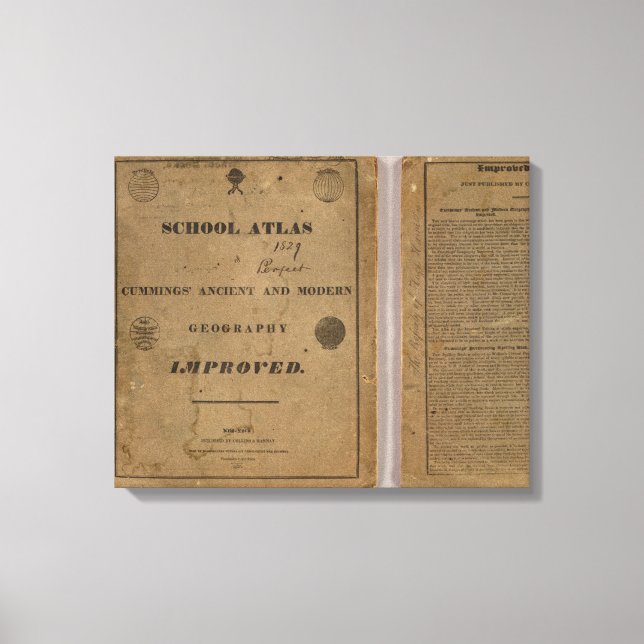 Impressão Em Tela Atlas escolar com geografia moderna (Frente)