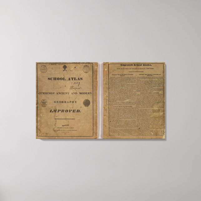 Impressão Em Tela Atlas escolar com geografia moderna (Frente)