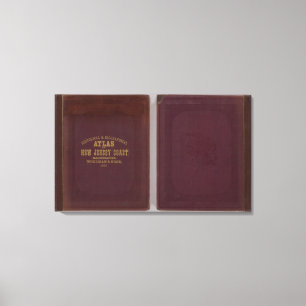 Impressão Em Tela Atlas histórico da costa de New-jersey