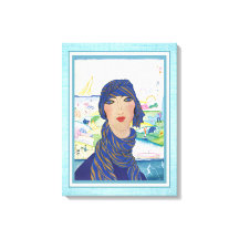 Atleta Mulher Vintage Art Deco