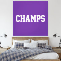 Atlético Esportivo CHAMPS Texto Branco em Roxo Ous