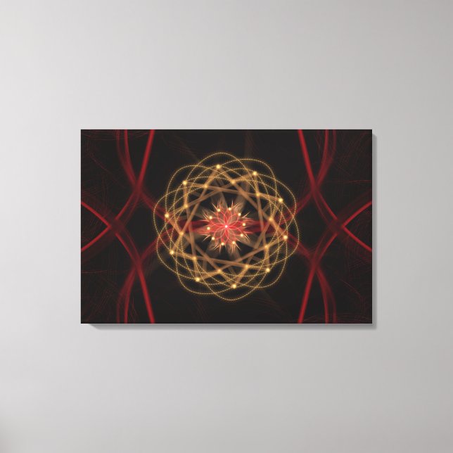 Impressão Em Tela Atomic Fractal Burst (Frente)