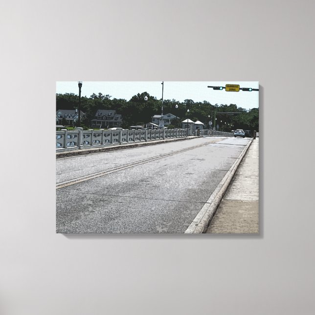 Impressão Em Tela Atravessando A Ponte 7622 (Frente)