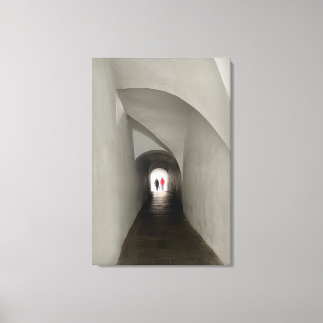 Impressão Em Tela Atravessando o túnel (Frente)