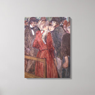 Impressão Em Tela Au Moulin de la Galette, 1891 (w/c e gouache)