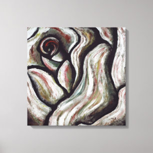 Impressão Em Tela Aumentou é a pintura abstrata vermelha dos