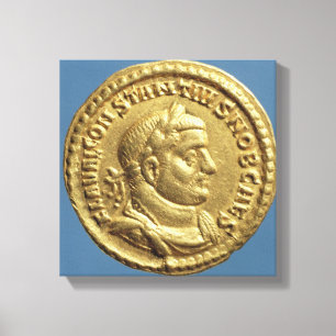 Impressão Em Tela Áureo de Constantius mim Caesar Augustus