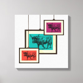 Impressão Em Tela Aurochs Wild Ox