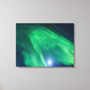 Impressão Em Tela Aurora Boreal Luzes do Norte Fairbanks