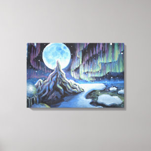 Impressão Em Tela Aurora borealis