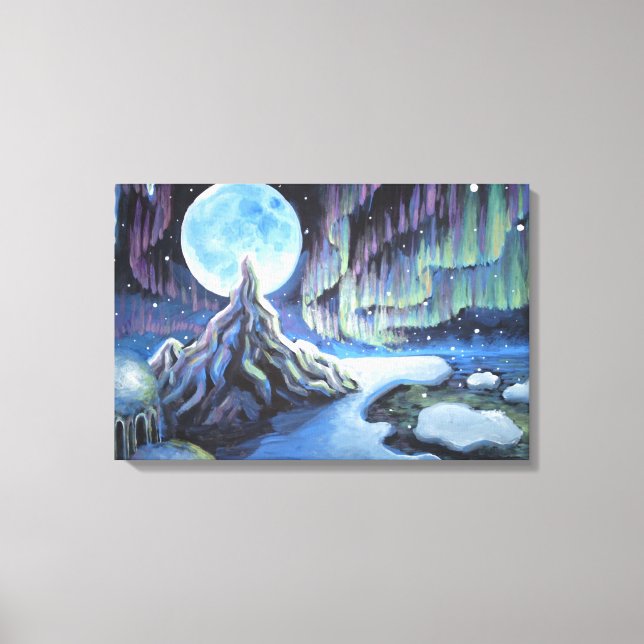 Impressão Em Tela Aurora borealis (Frente)
