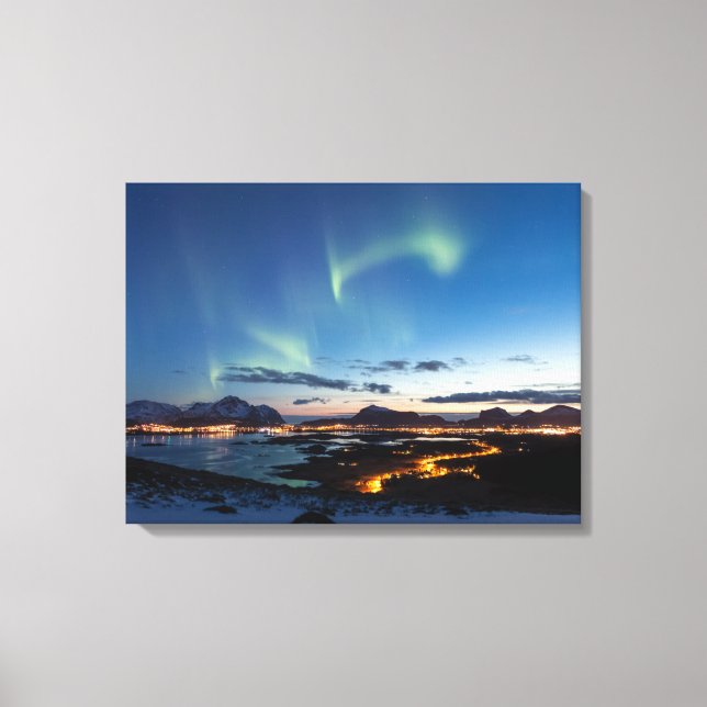 Impressão Em Tela Aurora de Lofoten (Frente)