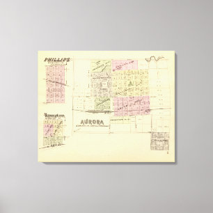 Impressão Em Tela Aurora, Phillips, um Hampton, Nebraska