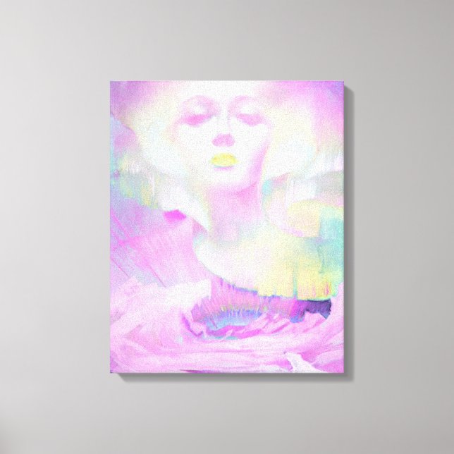 Impressão Em Tela Aurora por Clive Henry pastéis rosa (Frente)