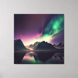 Impressão Em Tela Aurora Sky Lights
