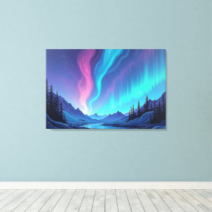 Impressão Em Tela Aurora Tide – Premium 36"x24" Tela de Arte Fluido
