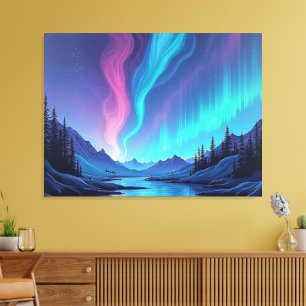 Impressão Em Tela Aurora Tide – Premium 40"x32" Tela de Arte Fluido