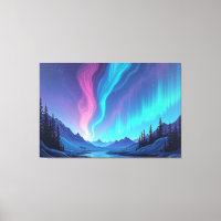 Aurora Tide – Premium 60"x40" Tela de Arte Fluido