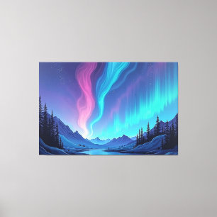 Impressão Em Tela Aurora Tide – Premium 60"x40" Tela de Arte Fluido