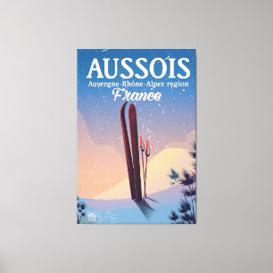 Impressão Em Tela Aussois Auvergne-Rhône-Alpes France poster de esqu