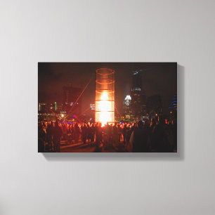 Impressão Em Tela Austin Texas Anos novos Fire