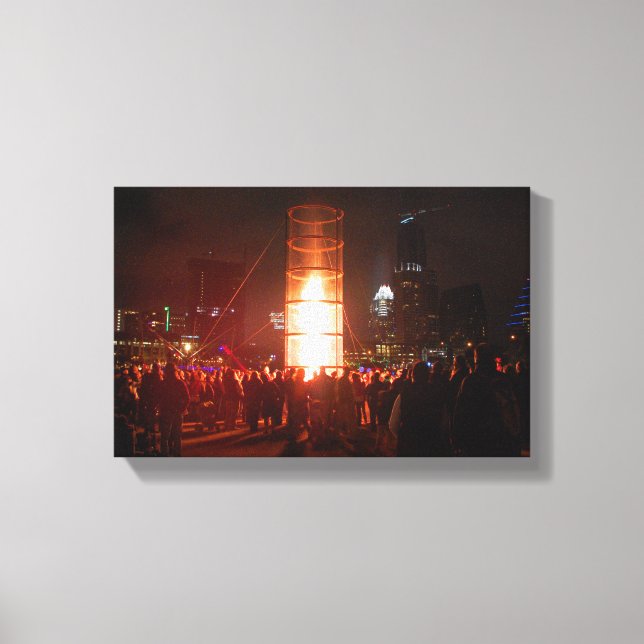 Impressão Em Tela Austin Texas Anos novos Fire (Frente)