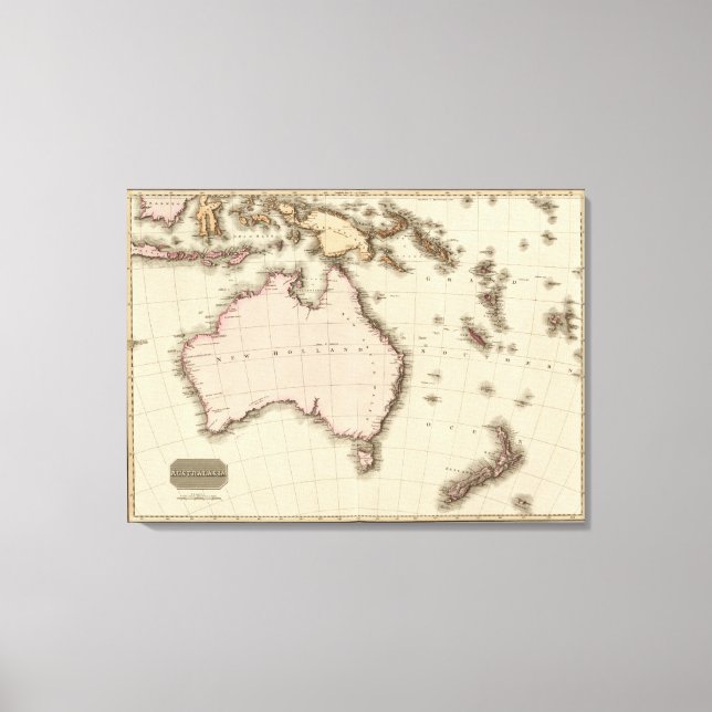 Impressão Em Tela Australásia (Frente)
