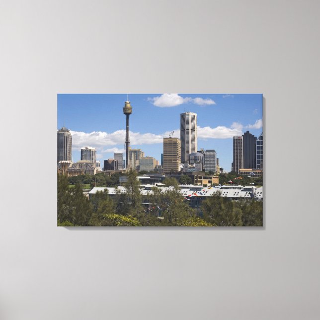 Impressão Em Tela Austrália, Sydney, Potts Point. Horizonte de Sydne (Frente)