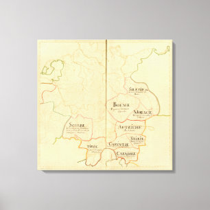 Impressão Em Tela Áustria e república checa